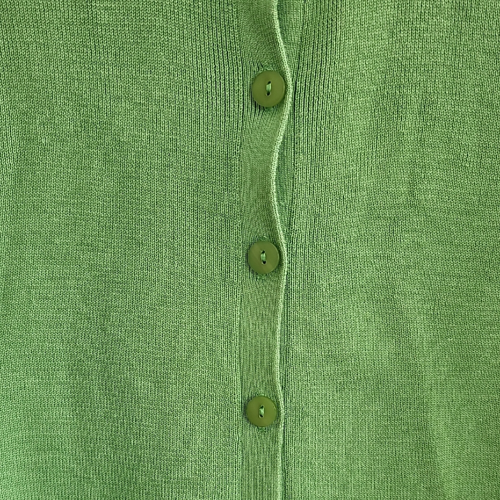 Koret Green Cotton/Silk Women's Cardigan. - Picture 3 of 7